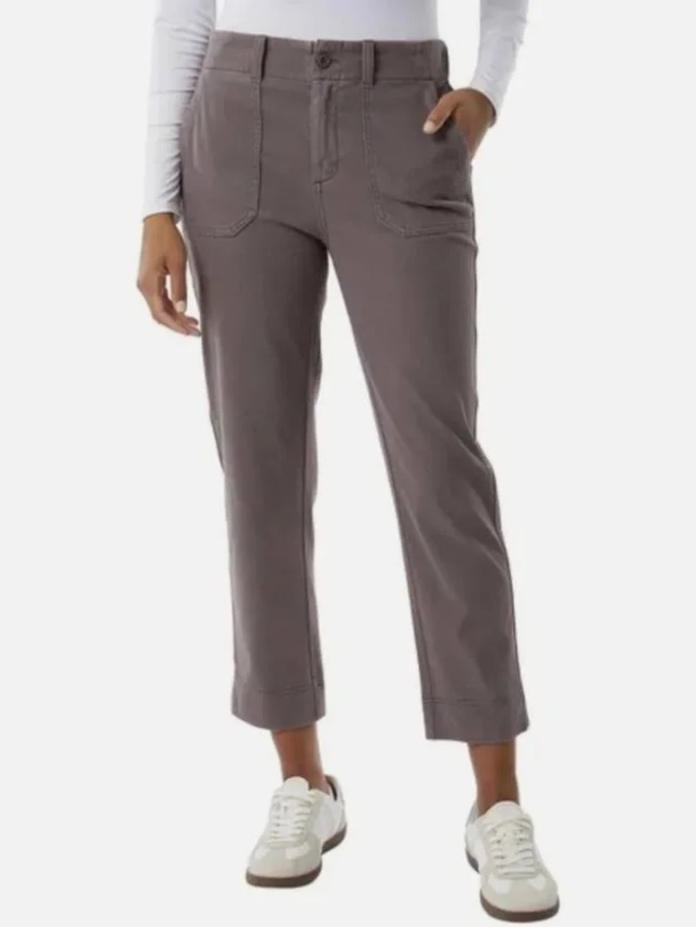 32 Degrees Cool Women's L Ankle Length Pants Purple Cotton Blend